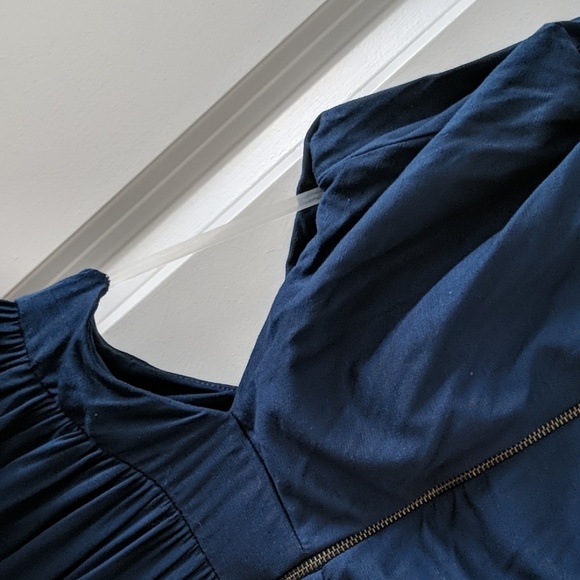 Blue one-shoulder, cutout lush dress - Picture 6 of 8